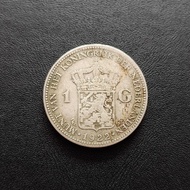 Koin Silver Wilhelmina 1 Gulden 1922 | Uang Kuno Perak Belanda TP788