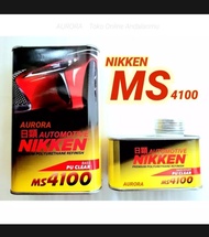 Vernish Clear NIKKEN MS 4100 Pernis Anti Gores Niken Clear Mengkilap Glossy 1 kg + Hardener