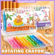 12/24Colors Capybara Silky Crayon Non-toxic Washable Crayon Set for Toddlers Silky Crayon Pen Krayon