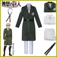 ∬ ┴ ◞ Anime Attack on Titan 4 Season Mikasa Ackerman Survey Corps Uniform Set Cosplay Costume