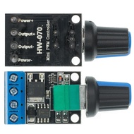 5V 12V 10A แรงดันไฟฟ้า PWM DC มอเตอร์ควบคุมความเร็วผู้ว่าราชการ Stepless ความเร็ว LED Dimmer Controller