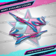 RAIDER 150 Fi STICKER DECALS ( 001 FU NEW SATRIA )