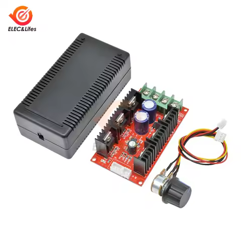 Max 40A 2000W PWM DC Motor Speed Controller Fan RC Control Speed Governor DC 12V 24V 48V Adjustable 