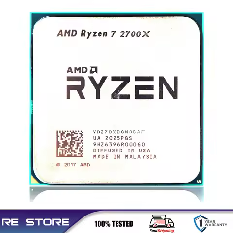 AMD Ryzen 7 R7 2700X 3.7GHz 8-Core LGA AM4 cpu processor