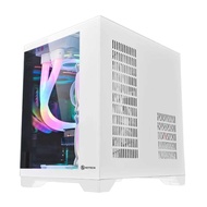 ♞,♘KENLEI KEYTECH Robin Cube DUAL CHAMBER CASE MICRO ATX MINI ITX Desktop Gaming PC Case tempered g