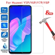 Tempered glass display protective for huawei y5p y6p y7p y8p case cover on y 6p 7p 7p y5 y6 y7 y8 p 