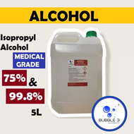 IPA Isopropyl Alcohol (75% & 99.8%) 5L / Rubbing Alcohol 擦酒精 异丙醇 医用酒精 Hand Sanitizer Disinfectant Li