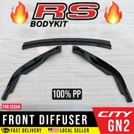 RS Bodykit Honda City GN2 PP Front Diffuser Skirting Lips Side Skirt Accessories Taiwan Japan ABS Emblem Grill Original