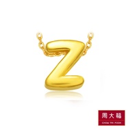 CHOW TAI FOOK 999 Pure Gold Alphabet Pendant - Z