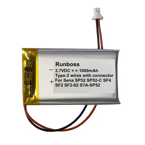 3.7V 1000mAh Battery For Sena SP52 SP52-C SF4 SF2 SF2-02 S7A-SP52 Motorcycle Bluetooth Headset Helme