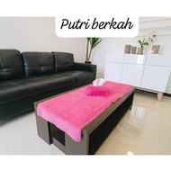 Best 180x50cm Lapur Fur Tablecloth Alas Meja Table Cloth Table Cover