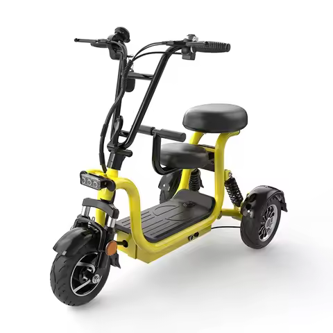 400w Tricycle 3 Wheels Electric Scooter Foldable Mobility Scooter Lithium Battery Removable customcu