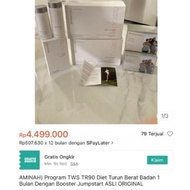 Original [Aminah] Program Tws Tr90 Diet Turun Berat Badan 1 Bulan