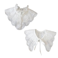 Kemeja Separuh Kolar boleh tanggal Kolar Palsu Kolar Putih Bergaya Kolar Separuh Baju Kolar untuk Pa