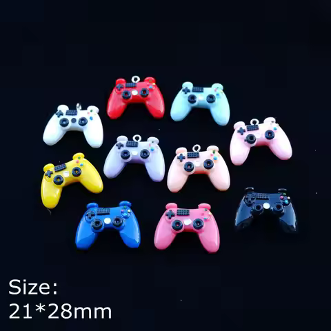 Cute Game Controller Charms Bracelets Necklace Earring Jewelry Making Flat Back Cabochon Pendants