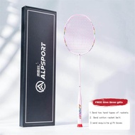 SALYWEE BBQ2.0 Super Light 8U Carbon Fiber Yonex Strung Badminton Rackets With Strings Bags Professi