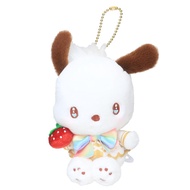 [Pacha Dog] Modeling Doll Charm (Strawberry News) Japan Imported Stuffed Toy Plush Decoration Sittin