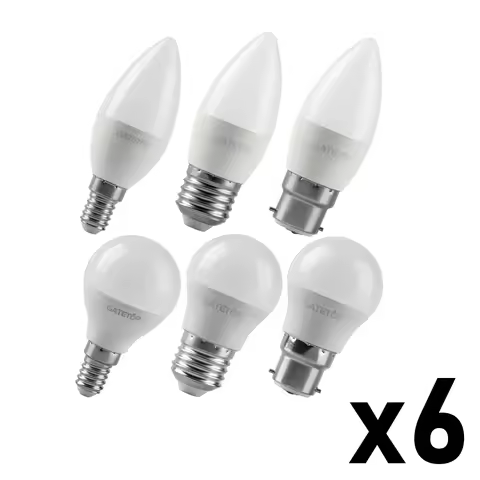 6PCS LED bulbs Energy-efficient G45 C37 E14 E27 3W 5W 6W 7W AC220V AC110V 2700K-6500K Led Golf Bulb 