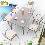 B & B Outdoor Table Chair Metal Balcony Coffee Table Terrace Courtyard Open-air Iron Combination Gar