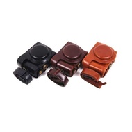 PU Leather Camera case bag for Cyber-shot DSC-HX50 HX50V HX60 HX30 postma
