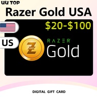 Razer Gold PIN USA Gift Card⚡United States USD 20/25/30/40/50/60/70/75/80/100 E-GiftCard⚡UU TOP [24/