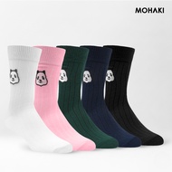 MOHAKI - Panda Emoji Series Calf Length Socks for Adults Socks Men