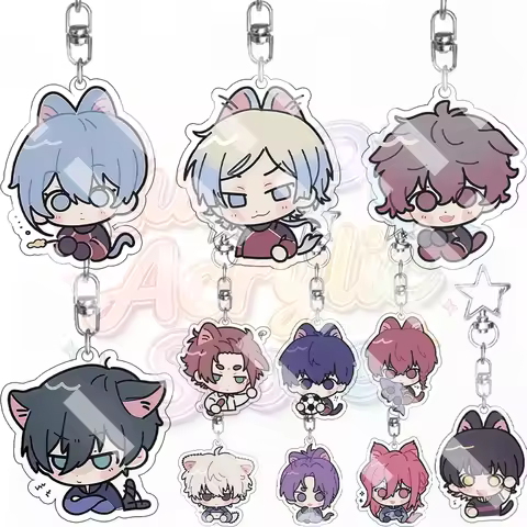 Anime Mikage Reo Hiori Yo Yoichi Isagi Rin Blue Lock Cute Acrylic Keychain Football Characters Carto