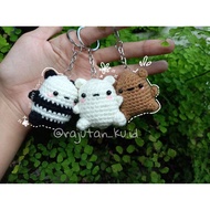 GANTUNGAN Amigurumi keychain/ we bare bears keychain