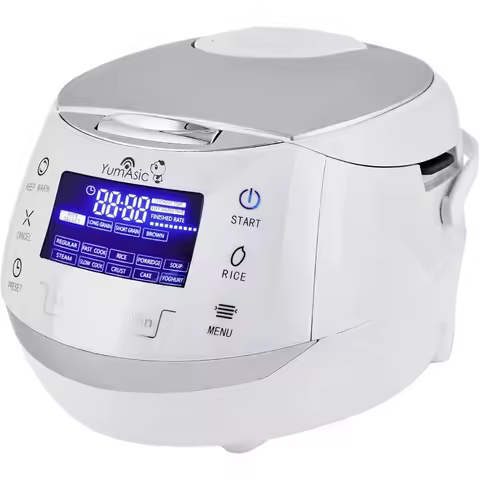 Yum Asia Sakura Rice Cooker with Ceramic Bowl and Advanced Fuzzy Logic (8 Cup, 1.5 Litre) 6 Rice Coo