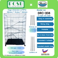 DR. CAGE DRC-208 4 Layer Pet Cages / Cat Cages / Sangkar kucing besar