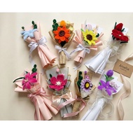 Handmade Velvet Wire Flower Bouquet | Fuzzy Stem Mini Gift | Home Décor / Birthday / Valentine Prese