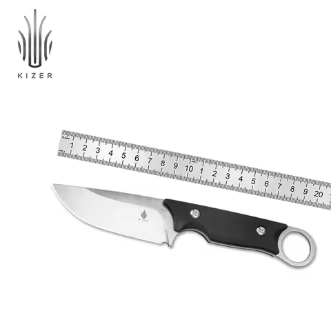 Kizer Fixed Blade Knife Cabox 1048C1 2024 New G10 Handle With 154cm Steel Blade Outdoor Camping Knif