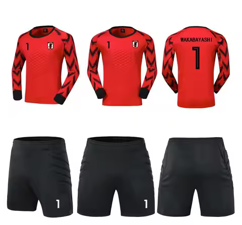 Captain Tsubasa JP Football Team Goalkeeper Wakabayashi Genzo Cosplay Long Sleeve Tee Shirt Soccer J