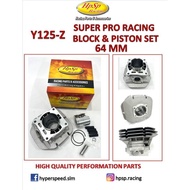 ORIGINAL HPSP Y125/Y125Z/Y125ZR SUPER PRO RACING BLOCK SET 64MM SIAP PISTON RING