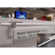 «IKEA» RÄCKA Steel Curtain rod ▌ 70-120cm ▌ Besi Keluli Rod Batang gantung Langsir