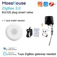 MoesHouse Tuya Zigbee Smart Water Valve WiFi Gaswater Valve Controller Work With Water Sensor Alexa Google Home Smart Life