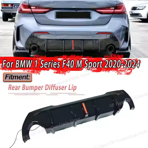 Rear Bumper Diffuser Lip for BMW 1 Series F40 2020-2024 for MP Style Posterior Splitter Spoiler Plat
