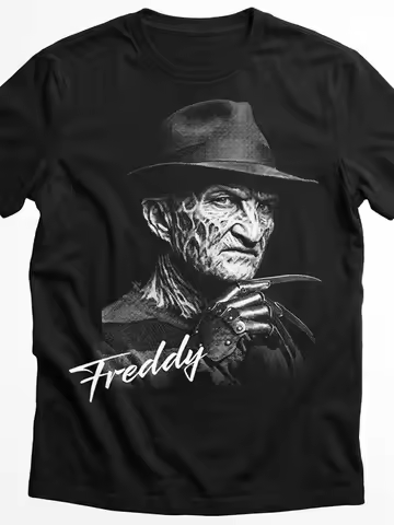 Freddy Kruger Nightmare on Elm Street T-shirt The Iconic Horror Movie Villain Freddy Kruger's Casual