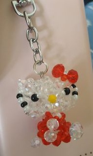 Hello Kitty 串珠匙扣