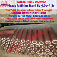 Baterai 18650 LG 3000 mAh LGABC41865 Lithium ORI original copotan bekas battery Laptop batrei batre untuk powerbank rakitan lampu emergensi Real kapasitas senter mic drone mainan anak kipas portabel Cell rangkaian baterai motor listrik