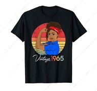 2025Vintage 1965 Black Girl Afro African American 59th Birthday T-Shirtchristmas