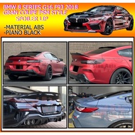 BMW 8 SERIES G16 GRAN COUPE 840i 850i F93 M8 2018+ PSM STYLE REAR TRUNK SPOILER (PSM) ABS BONNET SKI