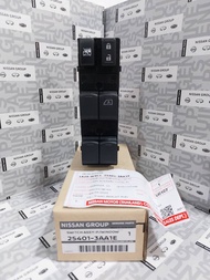 สวิทช์กระจกไฟฟ้าหน้าขวา NISSAN ALMERA N17T 25401-3AA1E SWITCH ASSY-P/WINDOWMAIN N17"THIMLY"