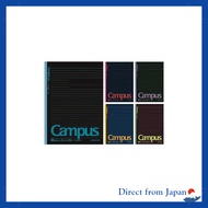 Kokuyo Campus Notebook B5 5-Pack Dot Grid B-Ruled Black Color No-3CDBTNX5
