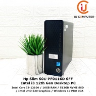 HP SLIM S01-PF0116D SFF INTEL CORE I3-12100 16GB RAM 512GB NVME SSD USED DESKTOP PC