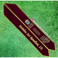 (2 LAYER CLOTH) NECKLACE SLING NECK SLING/ GRADUATION SLING/ Makassar graduation sling/ Makassar sli