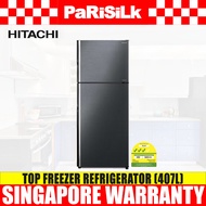 (Bulky) Hitachi R-VX480PMS9-BBK Top Freezer Refrigerator (407L)