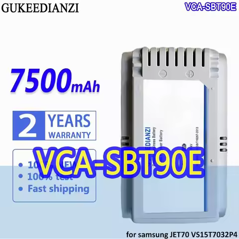 7500mAh Pet Vacuum Cleaner Battery for Samsung JET70, VCA-SBT90E