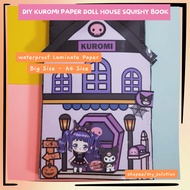 Squishy Kuromi Paper Doll House Book Paper Doll Kuromi DIY Kids Educational Art & Craft Activity / M