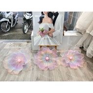 Giant flower [Rainbow-colored giant flower head]